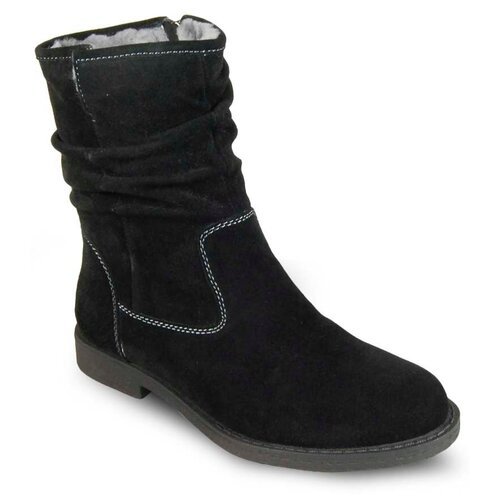 PM Shoes, зимние, натуральный велюр, полнота G, размер 37, черный