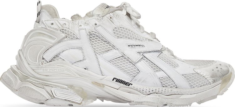 Кроссовки Balenciaga Wmns Runner Sneaker Worn-Out - White, белый