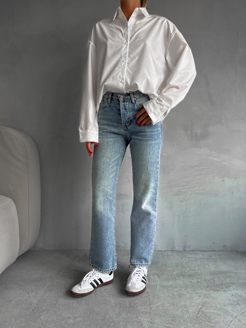 Прямые винтажные джинсы